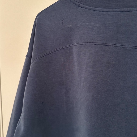 Lululemon Perfectly Oversized Cropped Crew *Softstreme in Mineral Blue - Picture 8 of 9